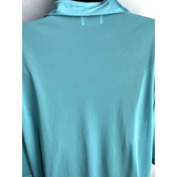 Vintage Vanity Fair Blue Nylon Button Up Robe Dressing Gown House Coat Size L - Picture 6 of 10